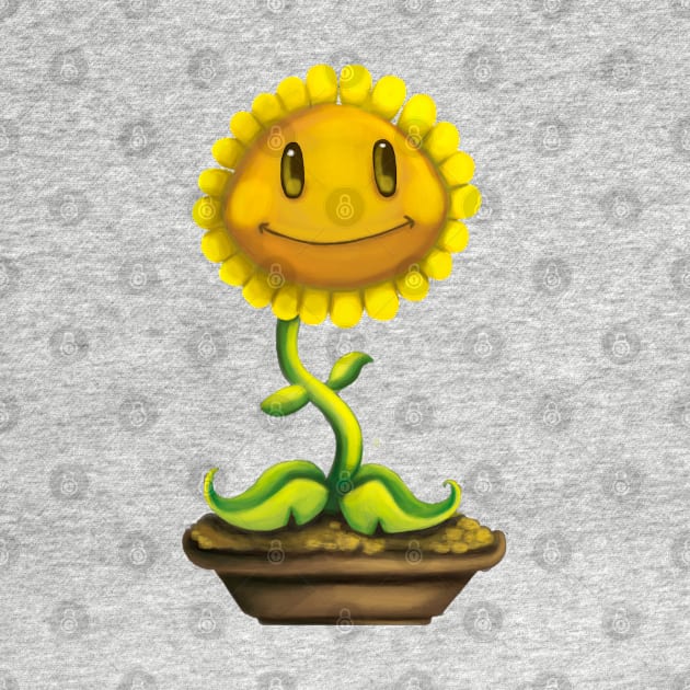 plants vs zombies: sunflower by B A3x